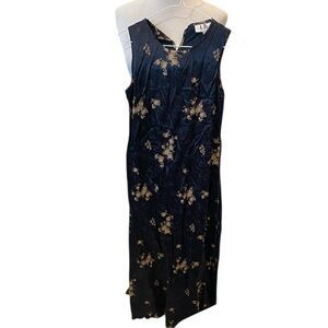 Los Angeles Gal Navy Maxi Floral Dress